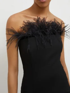 Abito Bustier Con Piume*Marella Online