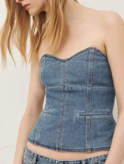 Bustier In Denim*Marella Sale