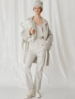 Caban In Maglia Con Frange*Marella Best