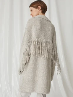 Caban In Maglia Con Frange*Marella Best
