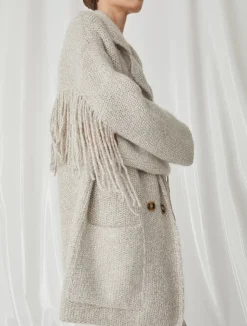 Caban In Maglia Con Frange*Marella Best