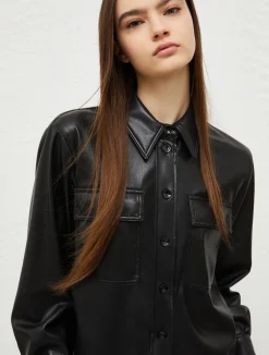 Camicia Boxy In Jersey Spalmato*Marella Sale