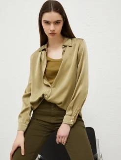 Camicia In Raso Di Seta*Marella Online