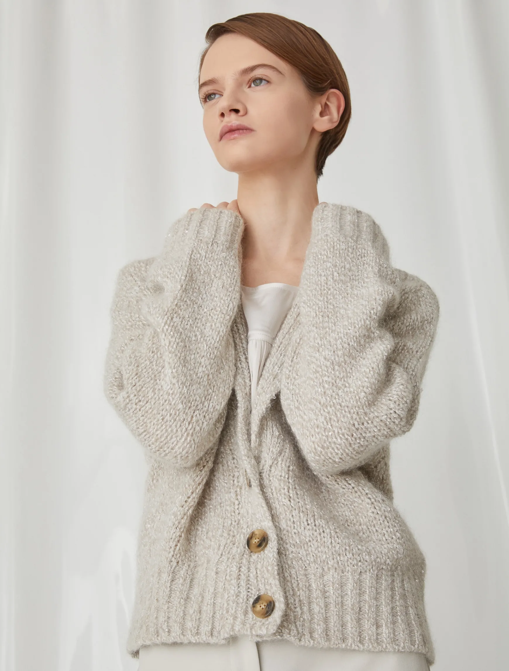Cardigan In Mohair*Marella