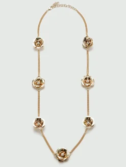 Collana Con Fiori Metallici*Marella Clearance