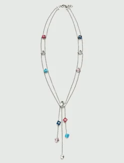 Collana Lunga Con Cristalli Multicolor*Marella New
