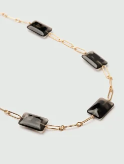 Collana Lunga Con Elementi In Vetro*Marella