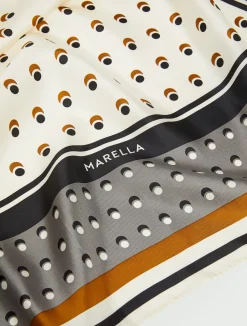 Foulard In Seta Stampa Stelle*Marella New