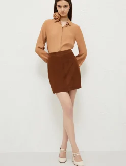 Gonna Corta In Suede*Marella Discount