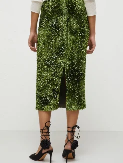 Gonna In Ciniglia E Paillettes*Marella Clearance
