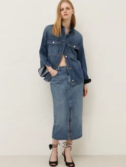 Gonna In Denim*Marella Clearance