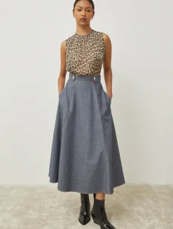 Gonna Midi A Semi Ruota*Marella Clearance