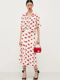 Gonna Stampata A Pieghe*Marella Discount