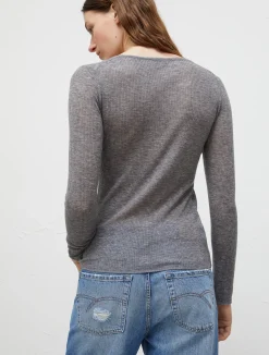 Maglia A Coste Aderente*Marella Online