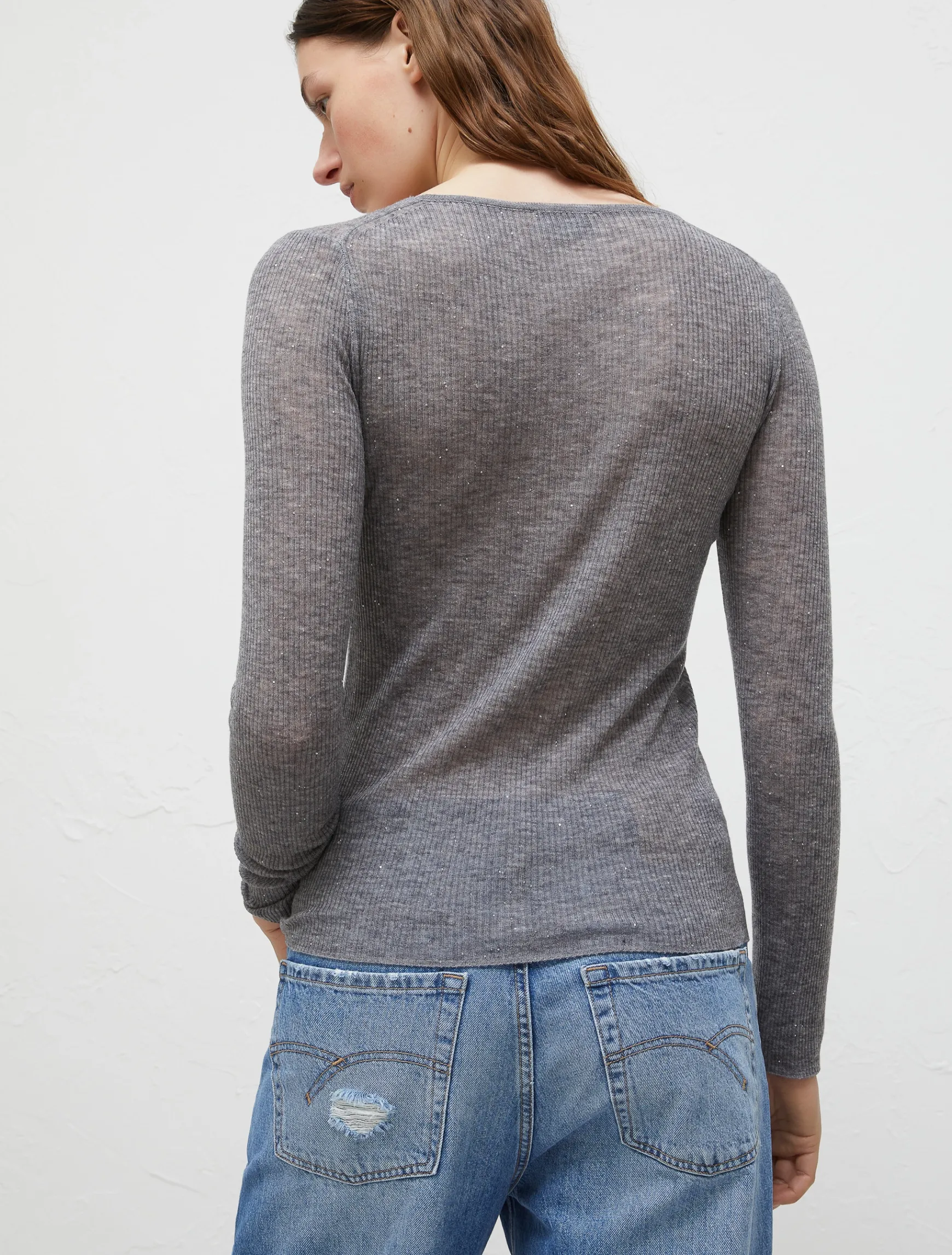 Maglia A Coste Aderente*Marella Online