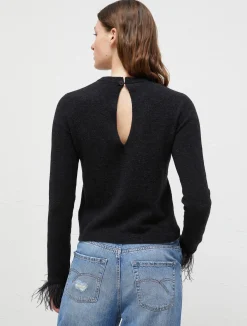 Maglia Con Piume Di Struzzo*Marella New