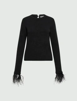 Maglia Con Piume Di Struzzo*Marella New