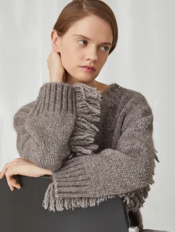 Maglia In Mohair Con Frange*Marella Clearance
