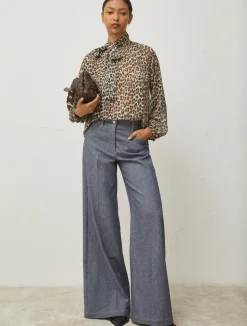 Pantalone 5 Tasche Wide Leg*Marella Discount