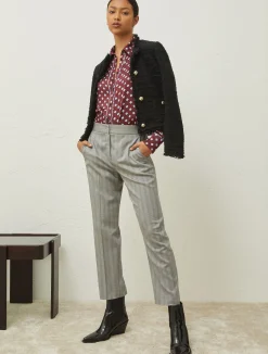 Pantalone A Sigaretta In Viscosa Stretch*Marella