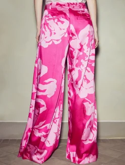 Pantaloni Ampi In Twill Stampato*Marella Best