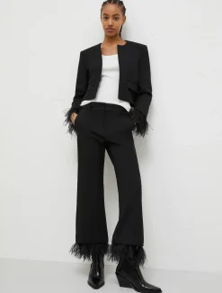 Pantaloni Con Piume*Marella Discount