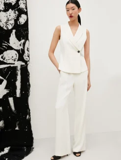 Pantaloni Dritti A Vita Alta*Marella