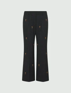 Pantaloni Flare Con Ricami*Marella