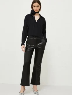 Pantaloni Flare In Jersey Spalmato*Marella Discount
