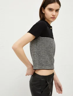 Polo Tricot Con Righe Mariniére*Marella Outlet