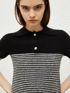 Polo Tricot Con Righe Mariniére*Marella Outlet