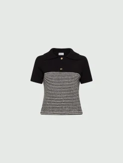 Polo Tricot Con Righe Mariniére*Marella Outlet