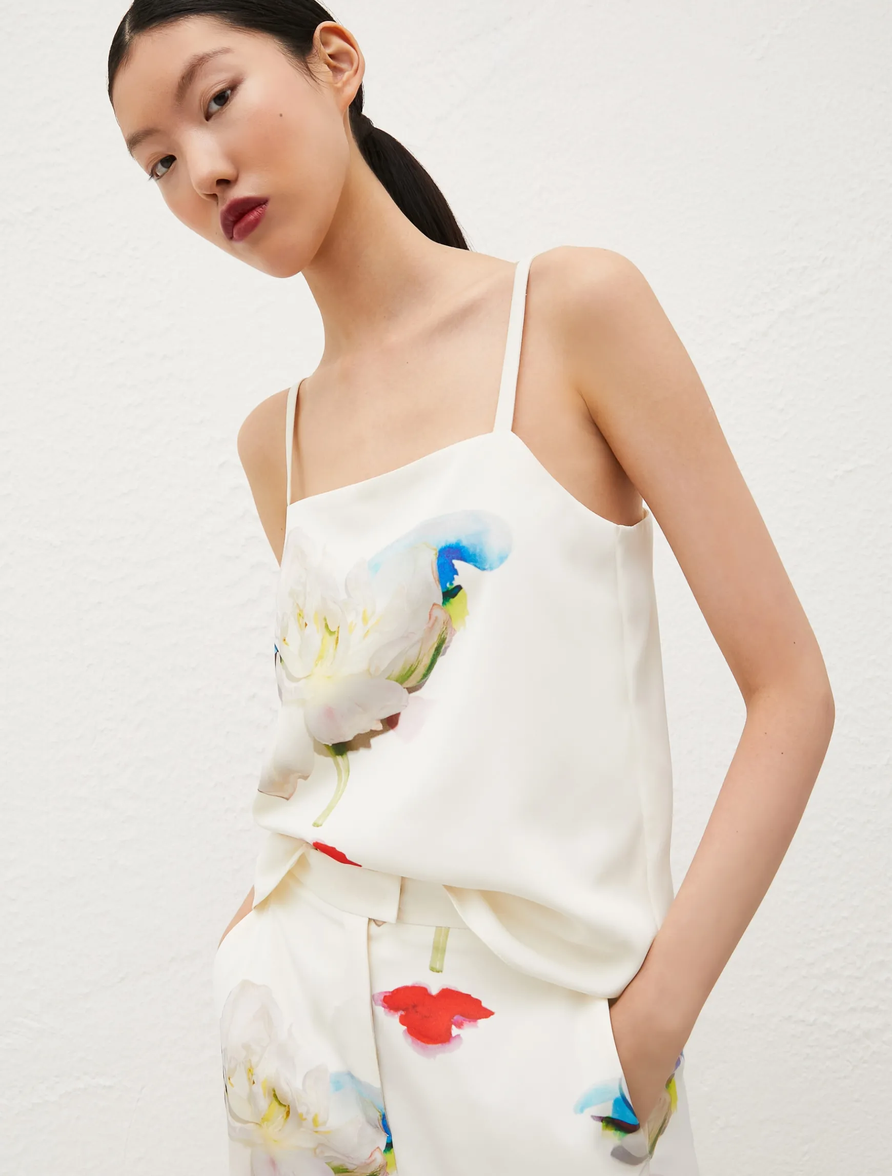 Top Lingerie In Satin Stampato*Marella Clearance