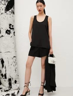 Top Smanicato In Georgette*Marella